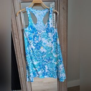 Lilly Pulitzer Monterey racerback tank dress in the "In a Pinch" print and Pima